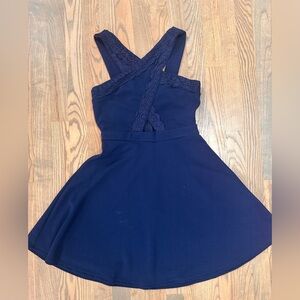 Miami Deep Blue Lace Dress